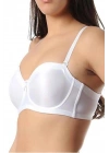 Kadın Beyaz Straplez Balenli Toparlayıcı Sütyen 1680