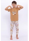 But First Kahverengi Kız Çocuk Pijama Takımı