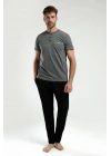 Erkek Antrasit Pijama Takım
