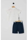 U.S.POLO ERKEK BEBEK 2Lİ T-SHIRT TAKIM - BEYAZ/LACİVERT