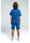 KOPYA - Erkek Çocuk Mavi Bermuda Takım