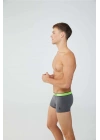 Erkek Baskılı-gri 2li Boxer