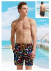 Renkli Denizaltı Desenli Premium Erkek Şort Mayo