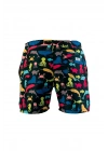 Renkli Denizaltı Desenli Premium Erkek Şort Mayo