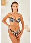 Aksesuarlı Dolgulu Bikini Takım 4230