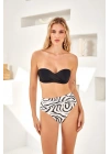 Kaplı Straplez Bikini Takım 4235