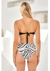Kaplı Straplez Bikini Takım 4235