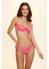 Gaia Balenli Balkonet Bikini Tek Üst Pembe 229102