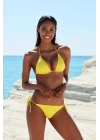 Üçgen Bikini Tek Üst Sarı 199101