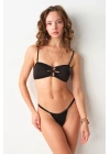 Soft Straplez Bikini Tek Üst Siyah 239108