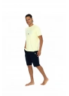 Erkek Sarı Şort Takım - 18873