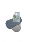 Bibaby Biorganic New Basic Kız 2Li Babet Çorap 68486 Ekru Gri
