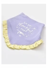 Organik Fular Önlük 2li Love You Baby Yellow Lavender