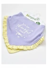 Organik Fular Önlük 2li Love You Baby Yellow Lavender