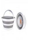 Bebek Ve Çocuk Katlanır Su Kovası Gri(12,8 Litre), Banyo Kovası (sk-315)