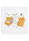 Bibaby Biorganic Cute Erkek 3Lü Çorap 68448 Hardal