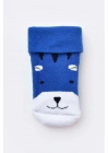 Bebek Havlu Çorap Mavi
