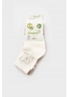Bebek Organik Soket Çorap 2li Kahverengi