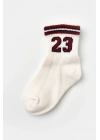 Çocuk Organic Soket Çorap Ekru