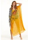 Sarı Desenli Uzun Pareo