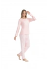 Orijinal Lisanslı Kadın Pembe Yuvarlak Yaka Pijama Takımı  17108
