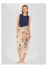 Toprak Desenli Etek Pareo DLX-7090