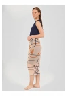 Toprak Desenli Etek Pareo DLX-7090