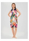 Hawaii Desenli Etek Pareo DLX-7086