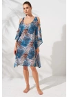 Ocean Kollu Bant Detaylı Tunik Pareo DLX-231802