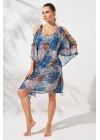 Ocean Kollu Bant Detaylı Tunik Pareo DLX-231802