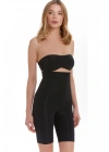 Kadın Uzun Paçalı Korse Ekstra Güçlü Inceltme Siyah 2107