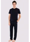 U.s Polo Assn. 12005 Erkek 3Lü Pijama Takım -Lacivert