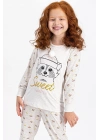 Rolypoly Sweet Winter Kremmelanj Kız Çocuk Pijama Takımı