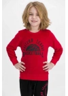 Rolypoly Basketball Kırmızı Erkek Çocuk Eşofman Takımı Rp1898-c