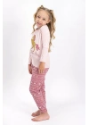 Kız Çocuk Pembe Pijama Takımı