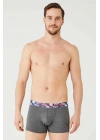 Erkek Saks - Gri Melanj 3 Lü Boxer 80433