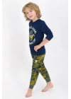 U.s. Polo Assn Lisanslı Lacivert Erkek Çocuk Pijama Takımı