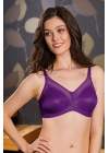 Kadın Mor Telsiz Dolgusuz Kaplı Kalın Askı Minimizer Sütyen