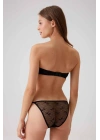 Kadın Siyah 4032 Balenli Destekli Straplez Sütyen Takım