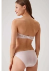 Pudra 4563 Pisa Destekli / Push - Up Straplez Dantelli Sütyen Takımı