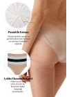 Kadın 5li Ekonomik Paket Beyaz 2050 No Show Pamuklu Basic Bikini Slip