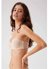 Kadın Ten 6020 Balenli Desteksiz Straplez Sütyen