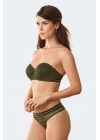 Kadın Yeşil 4711 Straplez Desteksiz Sütyen Takım
