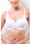 Kadın Beyaz 7023 Balenli Dantelli Toparlayıcı Sütyen