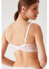 Kadın Ekru 6209 Barcelona Balenli Desteksiz Kalın Askılı Dantelli Toparlayıcı Sütyen