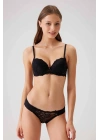 Kadın Siyah 4560 Balenli Desteksiz Sütyen Takım