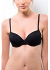 Kadın Siyah 6010 Balenli Desteksiz Micro Sütyen