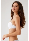 Kadın Beyaz 6010 Balenli Desteksiz Micro Sütyen