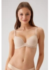 Kadın Ten 6101 Rome Balenli Destekli Micro Sütyen(ÇIKARILABİLİR VE AYARLANABİLİR ASKILI)