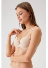 Kadın Ten 6101 Rome Balenli Destekli Micro Sütyen(ÇIKARILABİLİR VE AYARLANABİLİR ASKILI)
